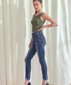 KANCAN Fiona High Rise Button Down Super Skinny 11 KANCAN Fiona High Rise Button Down Super Skinny