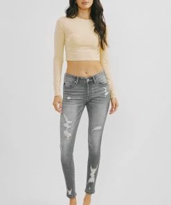 KANCAN New Arrivals Brody Mid Rise Ankle Skinny Jeans