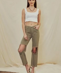 KANCAN Blakely High Rise Straight Leg Jeans