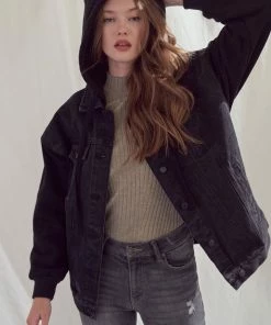 KANCAN Jackets & Outwear Cleo Boyfriend Hoodie Jacket