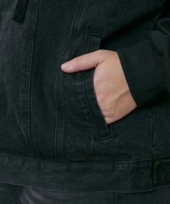 KANCAN Tori Hooded Boyfriend Denim Jacket- Plus