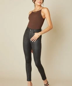 KANCAN Carly Ultra High Rise Faux Leather Super Skinny Pants
