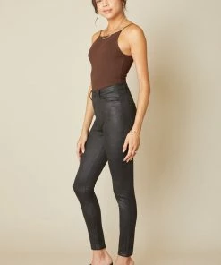KANCAN Carly Ultra High Rise Faux Leather Super Skinny Pants