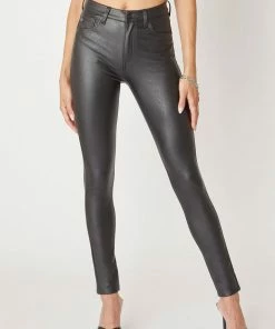KANCAN Ledger High Rise Faux Leather Super Skinny Pants