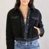 KANCAN Monet Cropped Sherpa Jacket