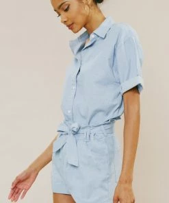 KANCAN Dove Ultra High Rise Paperbag Shorts New Arrivals