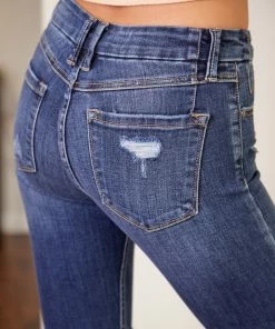 KANCAN Fiora Mid Rise Ankle Skinny Jeans