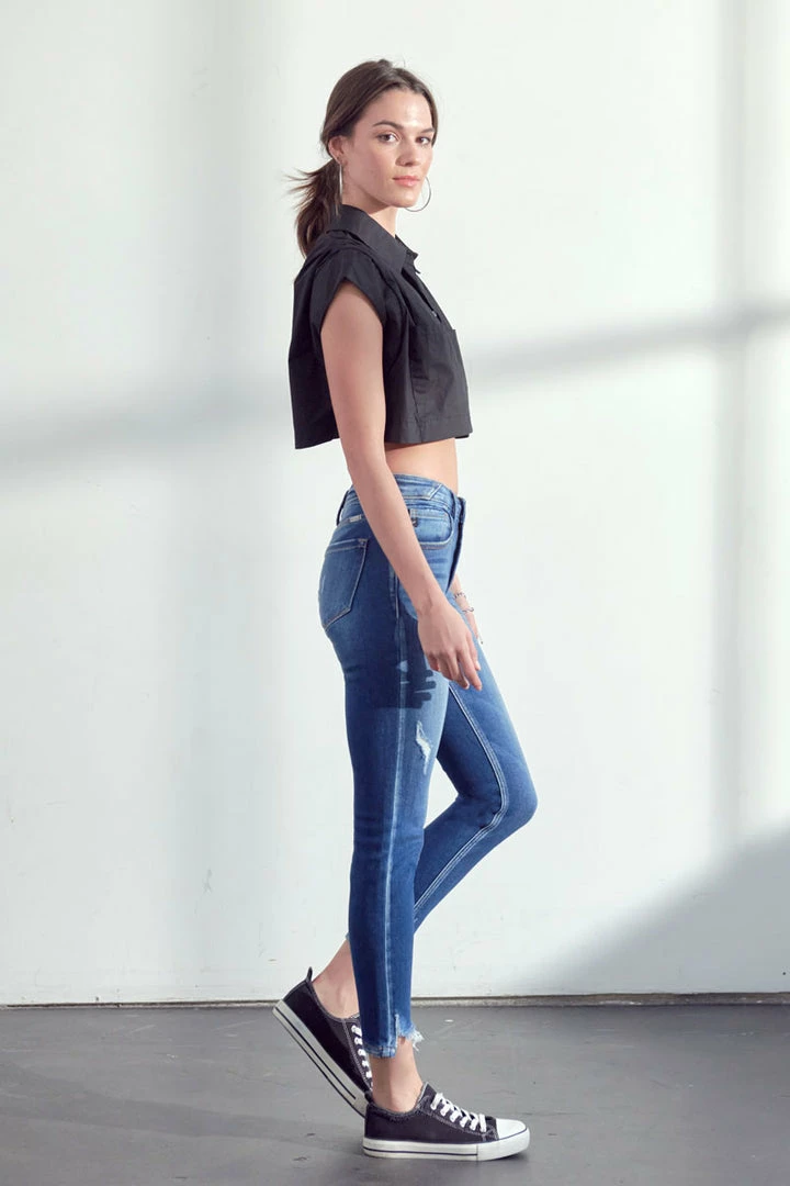 KANCAN Mimi Mid Rise Ankle Skinny Jeans 5 KANCAN Mimi Mid Rise Ankle Skinny Jeans