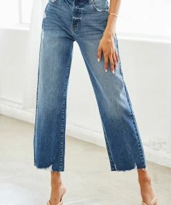 KANCAN New Arrivals Marlin High Rise Slim Wide Leg Jeans