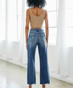 KANCAN New Arrivals Marlin High Rise Slim Wide Leg Jeans