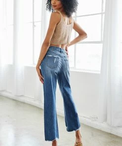 KANCAN New Arrivals Marlin High Rise Slim Wide Leg Jeans