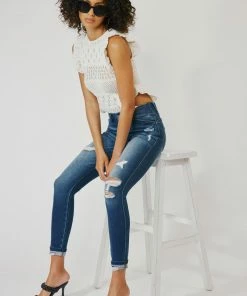 KANCAN New Arrivals Dominique High Rise Skinny Jeans
