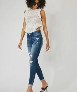 KANCAN New Arrivals Dominique High Rise Skinny Jeans
