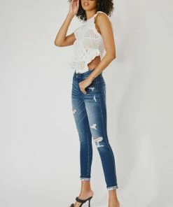 KANCAN New Arrivals Dominique High Rise Skinny Jeans