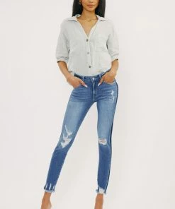 KANCAN Alora Mid Rise Ankle Skinny New Arrivals