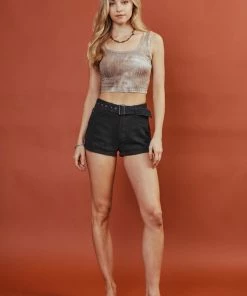 KANCAN Abby High Rise Belted Shorts Shorts & Skirts