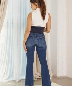 KANCAN Fidely Maternity Patched Flare Jeans 13 KANCAN Fidely Maternity Patched Flare Jeans