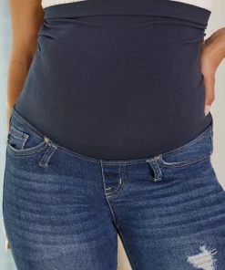 KANCAN Fidely Maternity Patched Flare Jeans 17 KANCAN Fidely Maternity Patched Flare Jeans