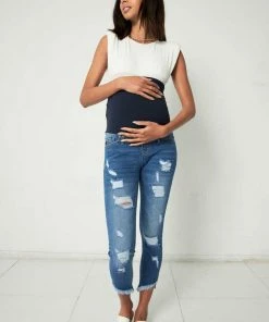 KANCAN Jezebel Maternity Ankle Skinny Jeans