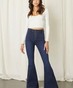 KANCAN Flare & Bootcut Harper High Rise Super Flare Jeans