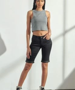 KANCAN Annette Mid Rise Bermuda Shorts