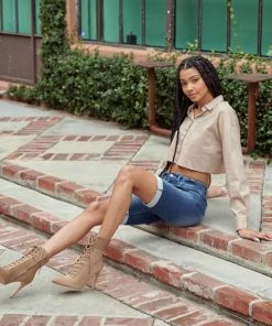 KANCAN Riley Mid Rise Bermuda Shorts Shorts & Skirts