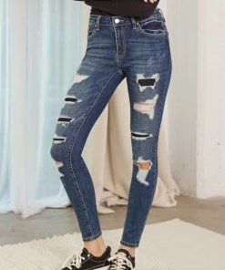 KANCAN Tobie Mid Rise Super Skinny Jeans