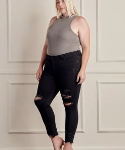 KANCAN Genesis Mid Rise Ankle Skinny Jeans - Plus