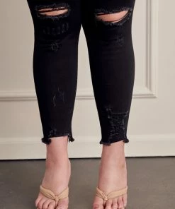 KANCAN Genesis Mid Rise Ankle Skinny Jeans - Plus