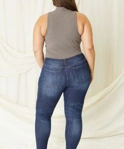 KANCAN Penny Mid Rise Ankle Skinny Jeans - Plus