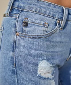 KANCAN Augustina Mid Rise Ankle Skinny Jeans