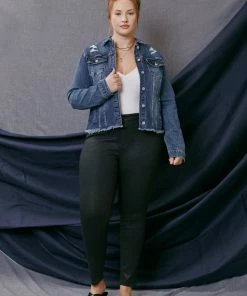 KANCAN Mona Denim Jacket - Plus