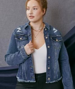 KANCAN Mona Denim Jacket - Plus