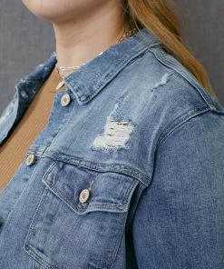 KANCAN Mona Denim Jacket - Plus