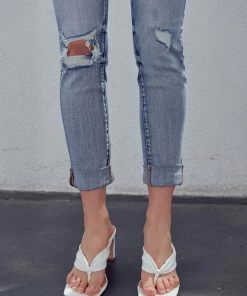 KANCAN Clarie Mid Rise Boyfriend Jeans