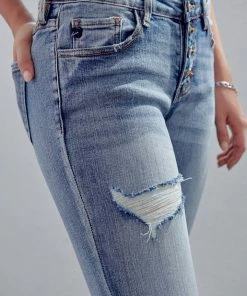 KANCAN Clarie Mid Rise Boyfriend Jeans