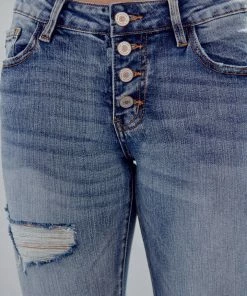 KANCAN Clarie Mid Rise Boyfriend Jeans