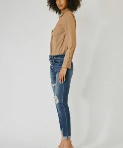 KANCAN Cali Mid Rise Boyfriend Jeans