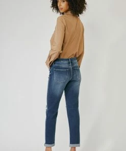 KANCAN Cali Mid Rise Boyfriend Jeans