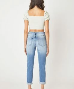 KANCAN Cali Mid Rise Boyfriend Jeans