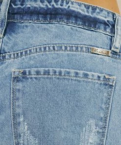 KANCAN Shorts & Skirts Beren Mid Rise Distressed Shorts