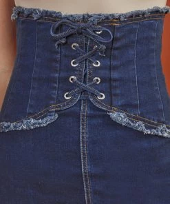 KANCAN Adriana Lace Up Corset Skirt Shorts & Skirts