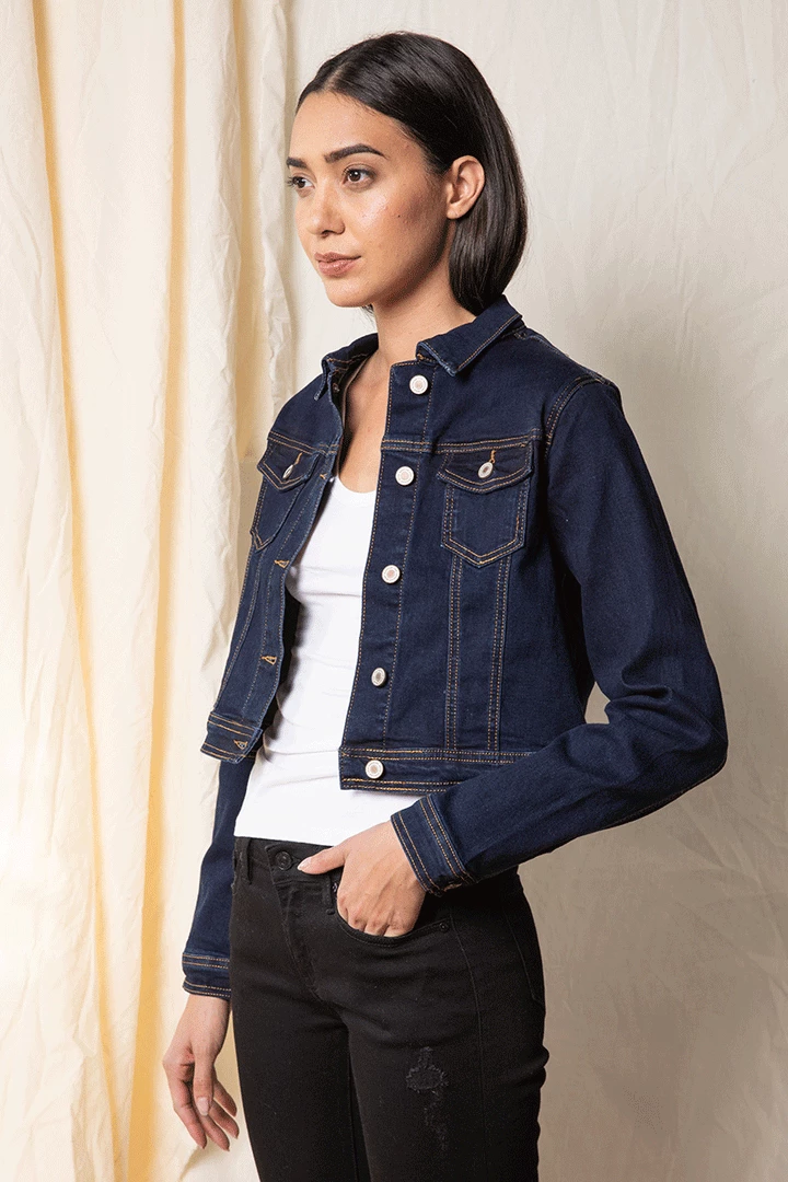KANCAN Suzie Cropped Trucker Jacket 4 KANCAN Suzie Cropped Trucker Jacket