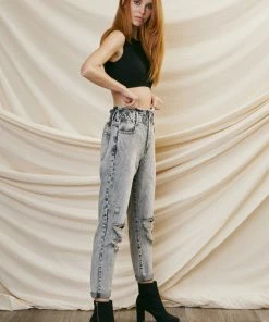 KANCAN Akali Ultra High Rise Paperbag Boyfriend Jeans