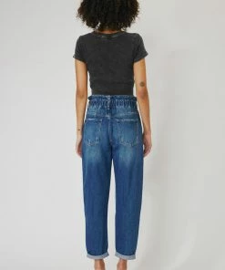 KANCAN Olivia Ultra High Rise Paperbag Boyfriend Jeans New Arrivals