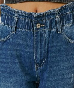 KANCAN Olivia Ultra High Rise Paperbag Boyfriend Jeans New Arrivals