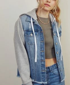 KANCAN Kiele French Terry Hoodie Hoodie Denim Jacket Jackets & Outwear