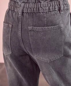 KANCAN Kastel Ultra High Rise Paperbag Mom Jeans