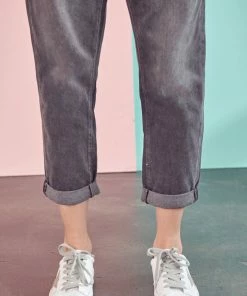 KANCAN Kastel Ultra High Rise Paperbag Mom Jeans
