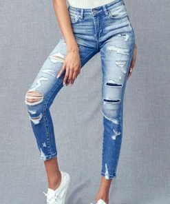 KANCAN Toni Mid Rise Ankle Skinny Jeans